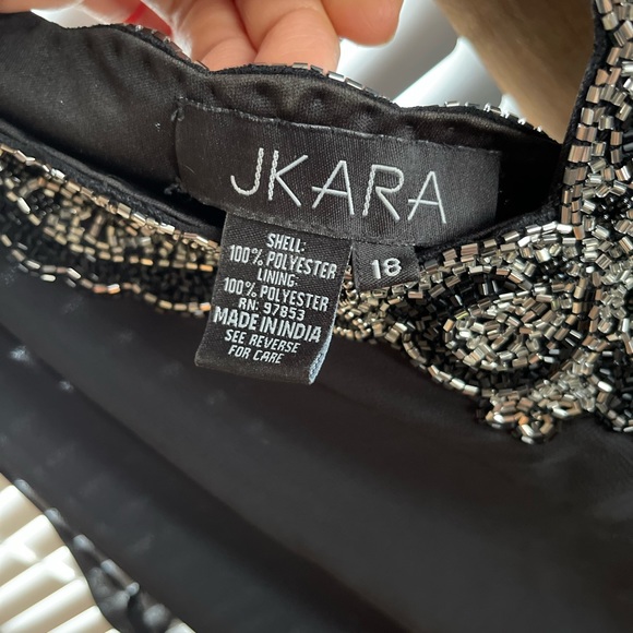 Jkara Black Beaded Dress - Picture 2 of 5